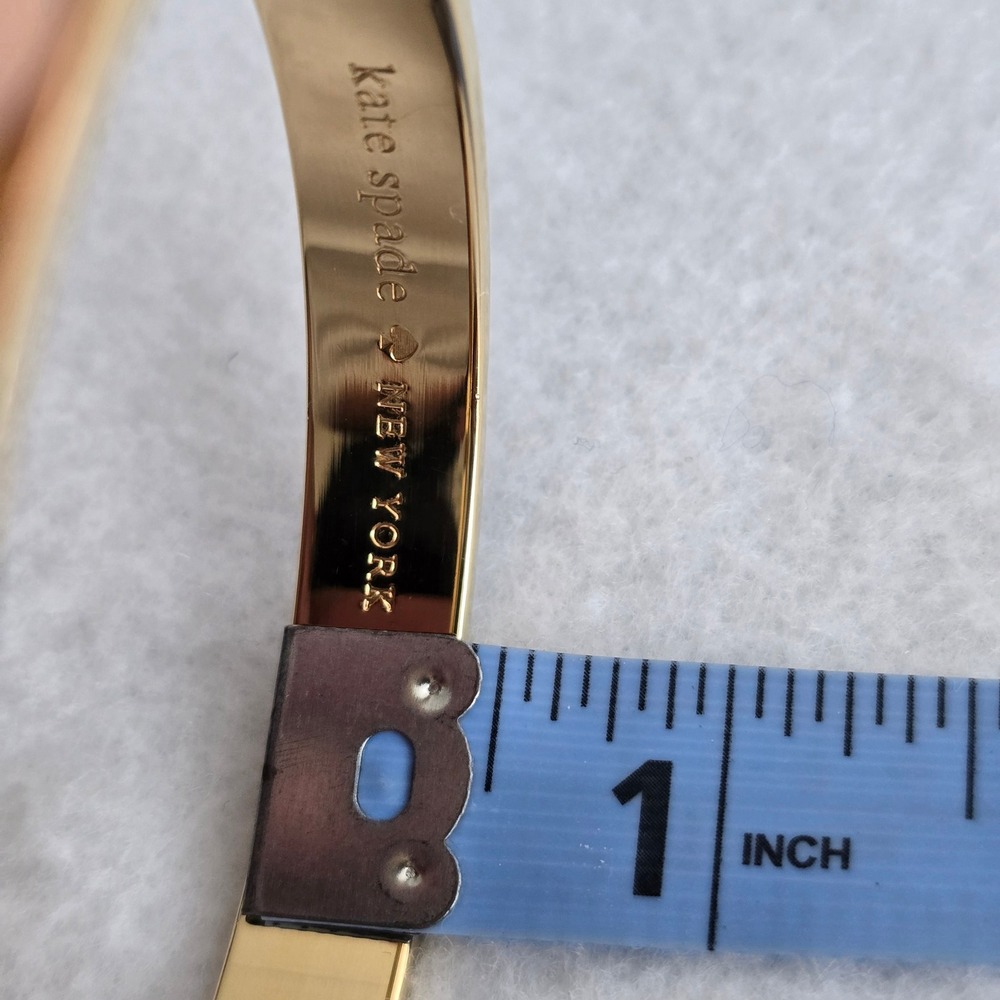 Kate Spade New York Gold Tone Leopard Print Bangle Bracelet Jewelry - Picture 8 of 10